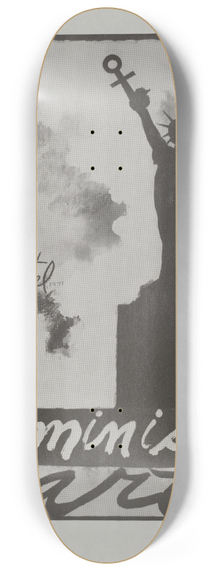 Anita Steckel - Feminist party 8.25 inch art skate deck