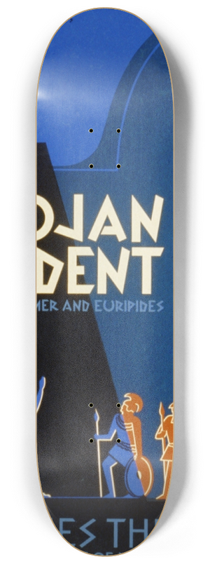 Leslie Bryan Burroughs - Trojan incident 8.25 inch art skate deck