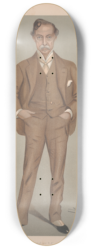 Leslie Matthew Ward - Artists. Artist and R.A. Mr William Quiller Orchardson. 24 March 1898 8.25 inch art skate deck