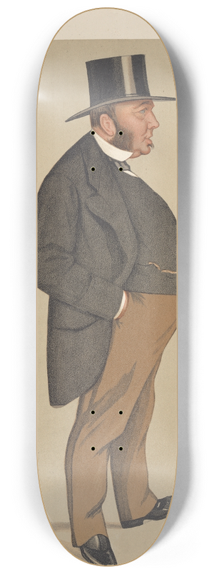 Leslie Matthew Ward - Bankers and Financiers. Mr. Michael Biddulf. 25 July 1891 8.25 inch art skate deck