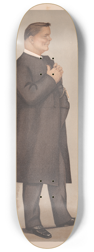 Leslie Matthew Ward - Clergy. Calcutta. James Edward Cowell Welldon. 17 November 1898 8.25 inch art skate deck