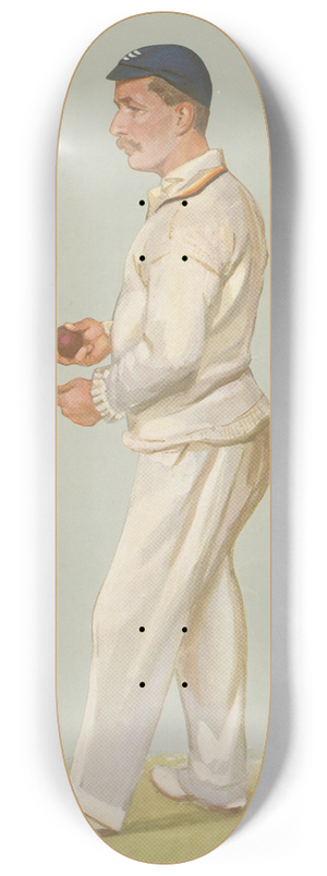 Leslie Matthew Ward - Cricket. Father. Mr. C.M. Wells. 10 July 1907 8.25 inch art skate deck Leslie Matthew Ward - Cricket. Father. Mr. C.M. Wells. 10 July 1907 8.25 inch art skate deck