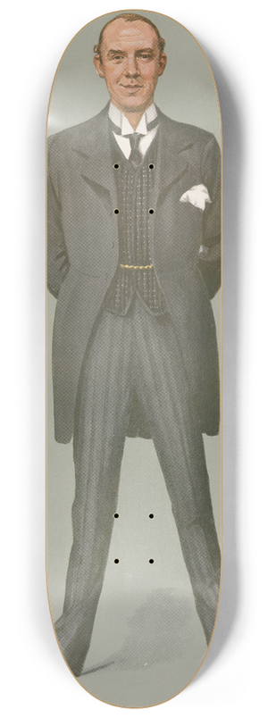 Leslie Matthew Ward - Doctors and Scientists. A Master of the knife. Sir A. Fripp. 8.25 inch art skate deck