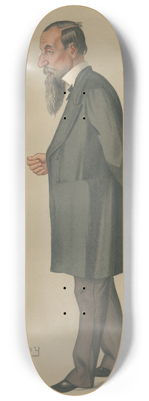 Leslie Matthew Ward - Doctors and Scientists. Mr. Jonathan Hutchinson. 27 September 1890 8.25 inch art skate deck