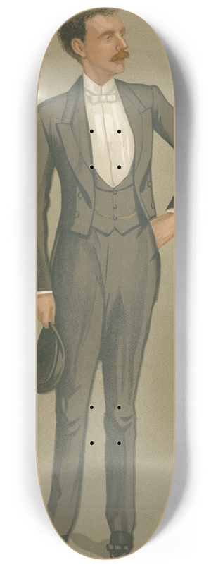 Leslie Matthew Ward - Explorers and Inventors. a Traveller. Lord Lamington. 20 April 1892 8.25 inch art skate deck