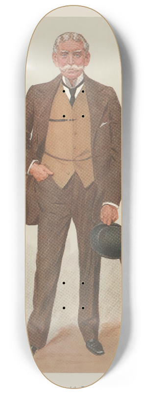 Leslie Matthew Ward - Military and Navy; A Keeper of the Tower, Lieutenant-General Sir George Luck, December 4, 1907 8.25 inch art skate deck Leslie Matthew Ward - Military and Navy; A Keeper of the Tower, Lieutenant-General Sir George Luck, December 4, 1907 8.25 inch art skate deck