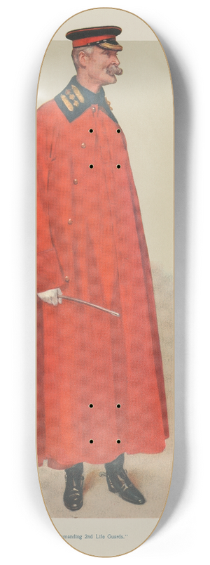 Leslie Matthew Ward - Military and Navy; Commanding 2nd Life Guards, Lieutenent Colonel Anstruther Thompson 8.25 inch art skate deck