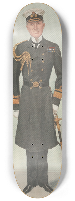 Leslie Matthew Ward - Military and Navy; Commodore H.M.s Yachts, Rear Admiral Sir Colin Keppel 8.25 inch art skate deck