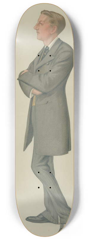 Leslie Matthew Ward - Military and Navy; V.C., Captain Lord Gifford, January 17, 1880 8.25 inch art skate deck
