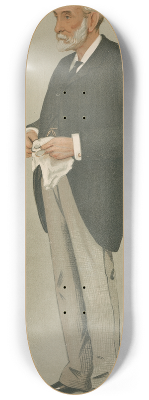 Leslie Matthew Ward - Policemen; Marlborough Street, Mr. James Lennox Hannay, December 22, 1898 8.25 inch art skate deck