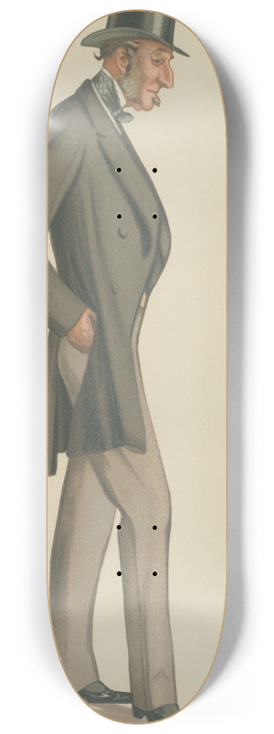 Leslie Matthew Ward - Politicians  a fine old Tory. Sir Rainald Knightly. 5 November 1881 8.25 inch art skate deck