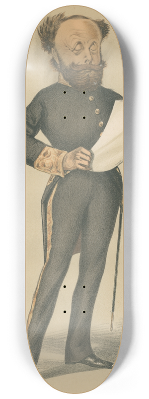 Leslie Matthew Ward - Politicians  A message from the Queen. The Rt. Hon. Lord Otho Augustus Fitzgerald. August 9, 1873 8.25 inch art skate deck Leslie Matthew Ward - Politicians  A message from the Queen. The Rt. Hon. Lord Otho Augustus Fitzgerald. August 9, 1873 8.25 inch art skate deck