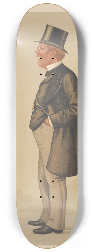 Leslie Matthew Ward - Politicians  Barnstaple. Mr. George Pitt- Lewis. 28 May 1887 8.25 inch art skate deck