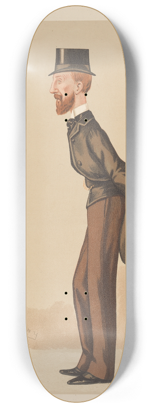 Leslie Matthew Ward - Politicians  Grimsby. The Rt. Hon. Edward Heneage. December 17, 1887 8.25 inch art skate deck