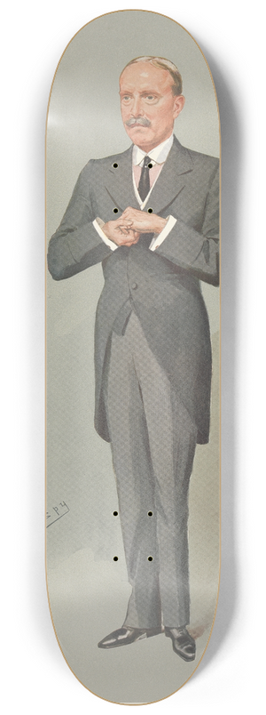 Leslie Matthew Ward - Politicians  Montgomery District. Mr. J.D. Rees. 20 February 1907 8.25 inch art skate deck Leslie Matthew Ward - Politicians  Montgomery District. Mr. J.D. Rees. 20 February 1907 8.25 inch art skate deck