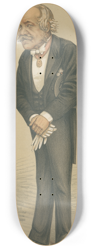 Leslie Matthew Ward - Politicians  Our Eastern Policy. Sir Henry Creswicke Rawlinson. 12 June 1873 8.25 inch art skate deck