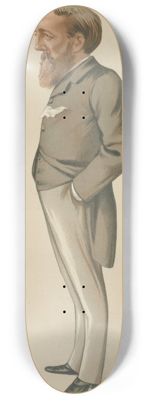 Leslie Matthew Ward - Politicians  Palmerstons Secretary. The Hon. Anthony Evelyn Melbourne Ashley. November 17, 1883 8.25 inch art skate deck