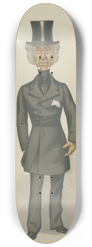 Leslie Matthew Ward - Politicians  Slate. Lord Penthyn. 25 March 1882 8.25 inch art skate deck