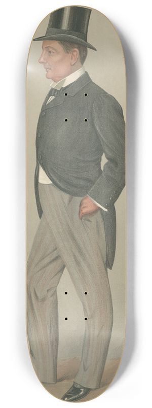 Leslie Matthew Ward - Politicians Sol. Lord Dungarvan. October 28, 1897 8.25 inch art skate deck Leslie Matthew Ward - Politicians Sol. Lord Dungarvan. October 28, 1897 8.25 inch art skate deck