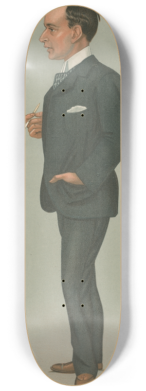 Leslie Matthew Ward - Politicians St. Andrews District. Mr. Henry Torrens Anstruther. October 14, 1897 8.25 inch art skate deck Leslie Matthew Ward - Politicians St. Andrews District. Mr. Henry Torrens Anstruther. October 14, 1897 8.25 inch art skate deck