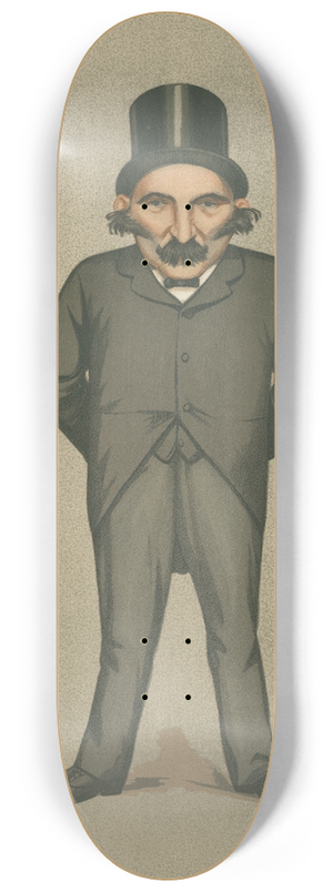 Leslie Matthew Ward - Politicians The Constututional Union. Mr. Charles Wallwyn Radcliffe Cooke. July 30, 1892 8.25 inch art skate deck Leslie Matthew Ward - Politicians The Constututional Union. Mr. Charles Wallwyn Radcliffe Cooke. July 30, 1892 8.25 inch art skate deck
