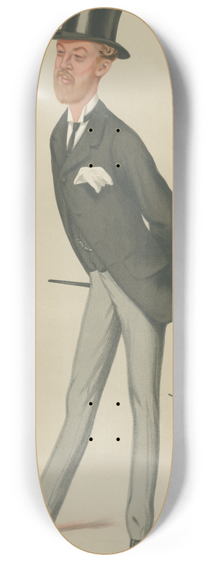 Leslie Matthew Ward - Politicians  The Seventh Duke. The Duke of Athole. November 8, 1879 8.25 inch art skate deck