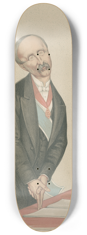 Leslie Matthew Ward - Politicians  The Slave Trade. Sir Henry Bartle Edward Frere. September 20, 1873 8.25 inch art skate deck Leslie Matthew Ward - Politicians  The Slave Trade. Sir Henry Bartle Edward Frere. September 20, 1873 8.25 inch art skate deck