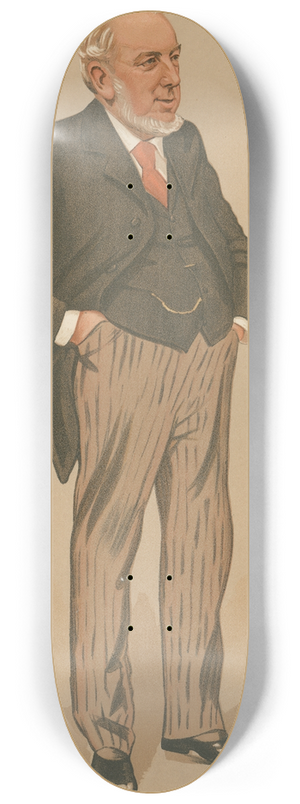 Leslie Matthew Ward - Railway Officials  a Railway Director. Mr. Charles Grey Mott. 14 June 1894 8.25 inch art skate deck