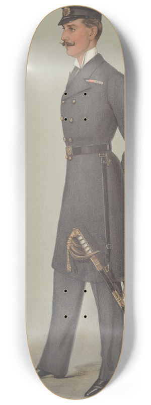 Leslie Matthew Ward - Royalty; A Prince of Denmark, H.R.H. Prince Charles of Denmark, June 12, 1902 8.25 inch art skate deck Leslie Matthew Ward - Royalty; A Prince of Denmark, H.R.H. Prince Charles of Denmark, June 12, 1902 8.25 inch art skate deck