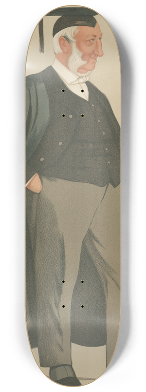 Leslie Matthew Ward - Teachers and Headmasters; Badger, The Reverand Edward Hale, January 30, 1892 8.25 inch art skate deck