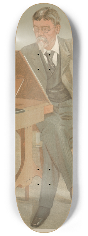 Leslie Matthew Ward - Trilby, George Louis Palmella Du Maurier 8.25 inch art skate deck
