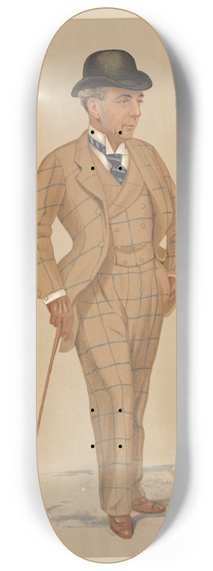 Leslie Matthew Ward - Turf Devotees; Sandown Park, Mr. Hwfa Williams, November 7, 1891 8.25 inch art skate deck