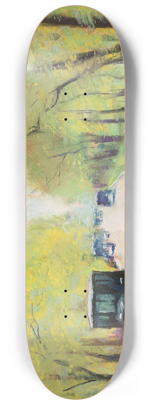 Lesser Ury - Hofjgerallee im Tiergarten, Berlin 8.25 inch art skate deck