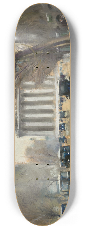 Lesser Ury - Paris, La Madeleine 8.25 inch art skate deck