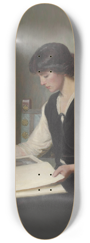 Lilla Cabot Perry - Reading 8.25 inch art skate deck