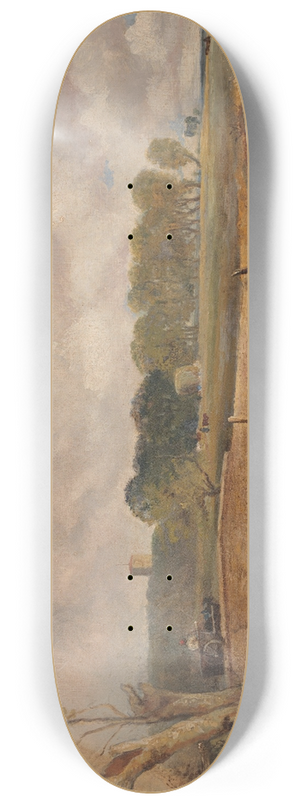 Lionel Constable - A Rainbow, View of the Stour 8.25 inch art skate deck