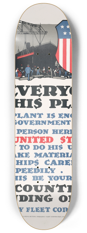 L.N. Britton - To everyone in this plant 8.25 inch art skate deck