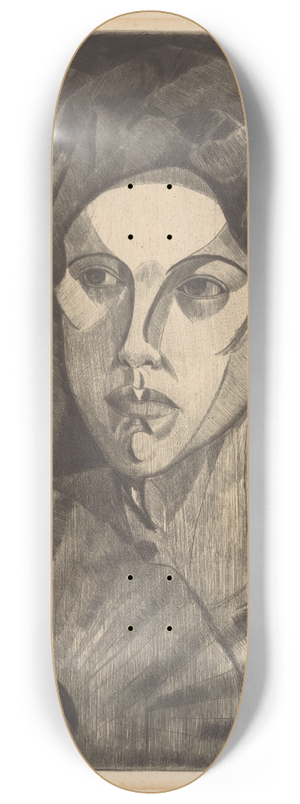 Lodewijk Schelfhout - Hoofd van een vrouw 8.25 inch art skate deck