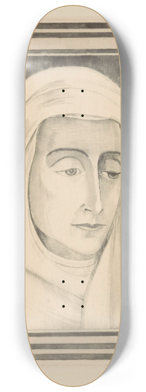 Lodewijk Schelfhout - Hoofd van een vrouw 8.25 inch art skate deck