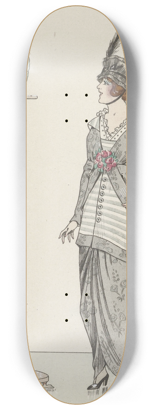 Loeze - Robe de taffetas  fleurs 8.25 inch art skate deck