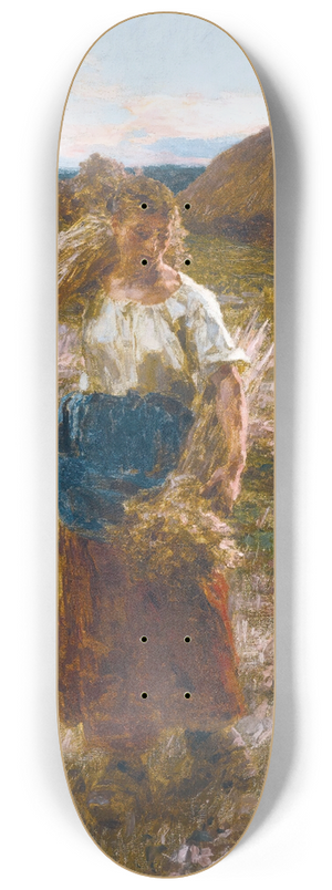 Lon Augustin Lhermitte - La glaneuse 8.25 inch art skate deck