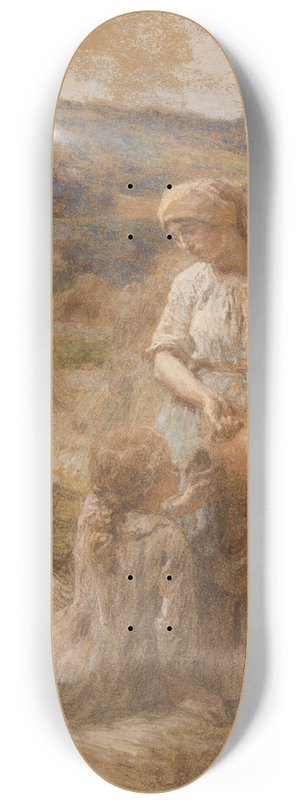 Lon Augustin Lhermitte - La Soif En Moisson 8.25 inch art skate deck