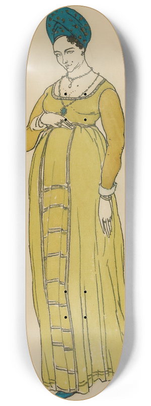 Lon Bakst - Costume Design For Don Juan I 8.25 inch art skate deck