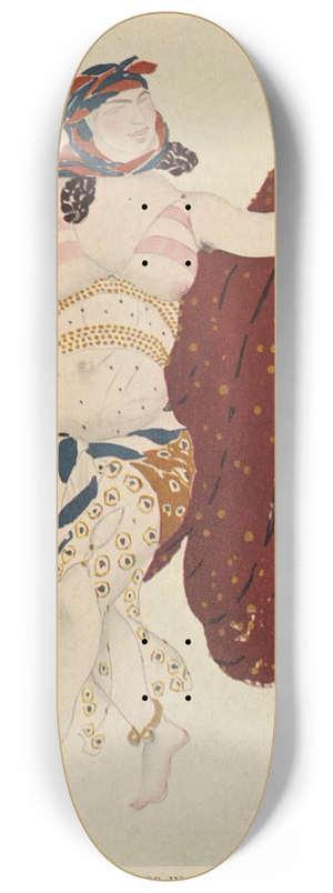 Lon Bakst - Syrian dancer in Cleopatre 8.25 inch art skate deck