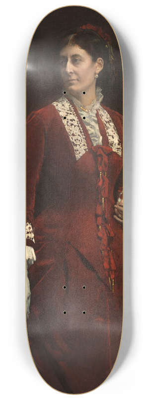 Lon Bonnat - Portrait de Madame Georges Erhler 8.25 inch art skate deck Lon Bonnat - Portrait de Madame Georges Erhler 8.25 inch art skate deck