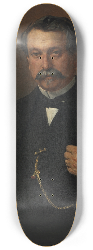 Lon Bonnat - Portrait of a Man 8.25 inch art skate deck