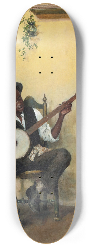 Lon Delachaux - The Banjo Player 8.25 inch art skate deck