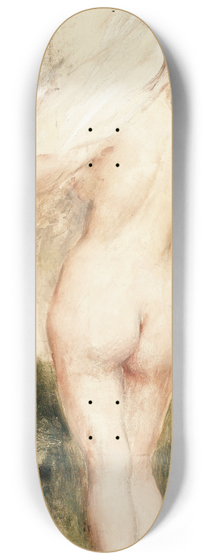 Lon Franois Comerre - Study of a Nude Woman 8.25 inch art skate deck