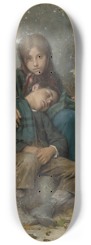 Lon-Jean-Basile Perrault - Out In The Cold 8.25 inch art skate deck