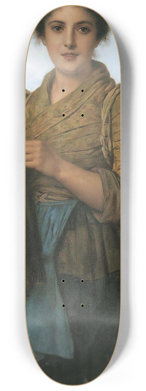 Lon-Jean-Basile Perrault - The Young Seamstress 8.25 inch art skate deck